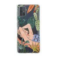Samsung A71 Manual Of Weeds Premium Şeffaf Silikon Kılıf