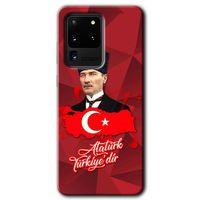 Galaxy S20 Ultra Kılıf HD Desen Baskılı Arka Kapak - Atatürkiye