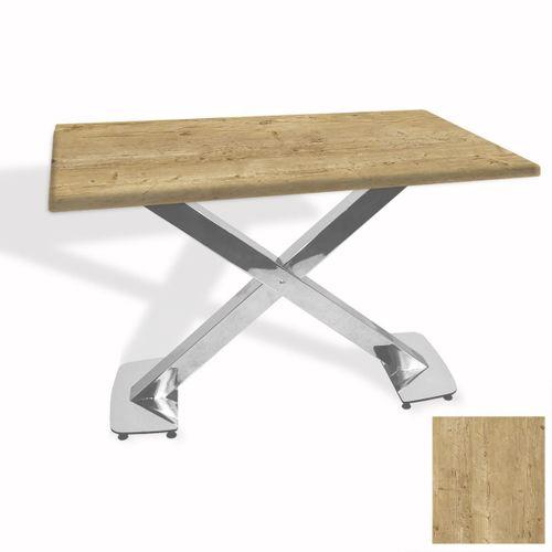 Dockers İks Masa Kromnikel (80x140 - Werzalit, Allzalit yada Wermodin Tabla) - Avalone Pine