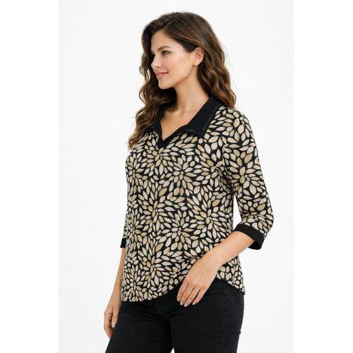 Kadın Turuva Kol Yaka Modelli Bluz BGL-ST05321