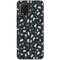 Retro (26) Desen Tpu Silikon Kılıf Renkli Xiaomi Mi 10 Lite Kılıf