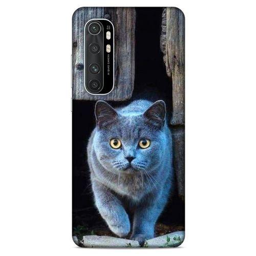 Lopard Xiaomi Mi Note 10 Lite Uyumlu Kılıf Kediler (48) Bumper Kılıf Duman