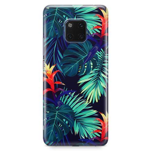 Huawei Mate 20 Pro Kılıf Pasifik Yapraklar Arka Kapak Koruma Desenli Full Koruyucu