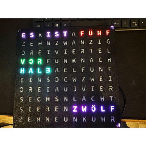 Difüzör Plakası WordClock için (Bu ürün Sadece Plastik parçadır - Almadan Önce Soru Sorabilirsiniz)