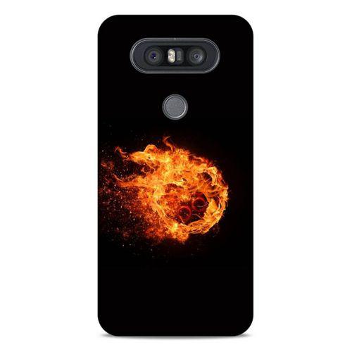 Lopard LG K41S - K51S Uyumlu Kılıf FireX (29) Arka Koruma Kılıfı Ateş Topu