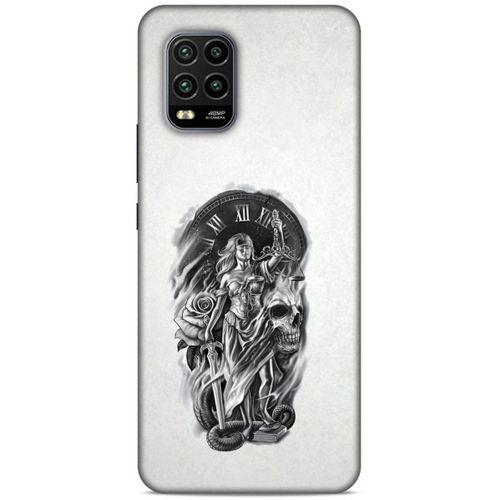 Lopard Xiaomi Mi 10 Lite Uyumlu Kılıf Tattoo's (44) Tough Armor Kılıf Terazi