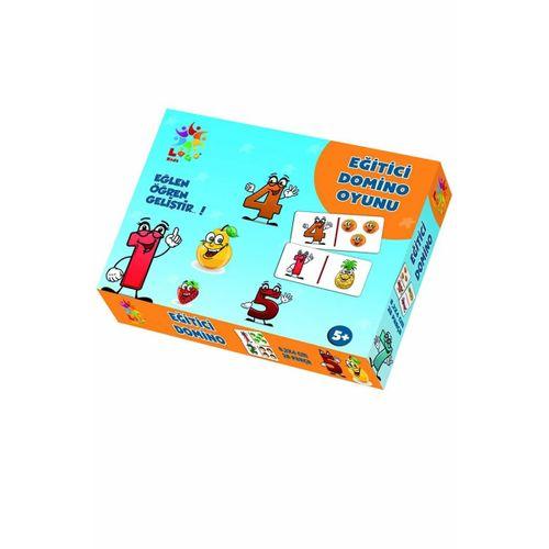 Laço Puzzle Lc015 Eğlen Öğren Eğitici Domino Oyunu Gülen Meyveler