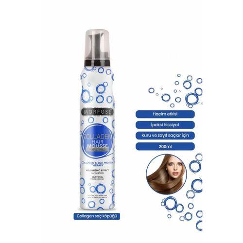 Kolajen Saç Köpük 200 ML - Besleyici Parlak Görünüm - mrfs