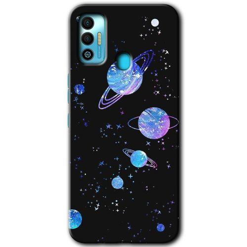 Potkal Hediye Fabrikası Tecno Spark 7T Kılıf HD Desen Baskılı Arka Kapak - Samanyolu Galaksi