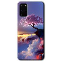 Samsung Galaxy S20 Plus Kılıf HD Desen Baskılı Arka Kapak - Wash Red Wall