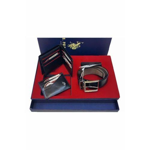 Erkek Siyah Kemer Cüzdan Kredi Kartlık 3'lü Usplkcs2