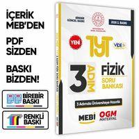 2026 TYT MEBİ-OGM 3 ADIM Fizik Soru Bankası RENKLİ A4 Boyut Video Çözümlü BASKI ÜCRETİ