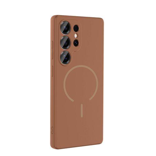 Galaxy S24 Ultra Kılıf M-safe Şarj Özellikli Zore Meta Kapak