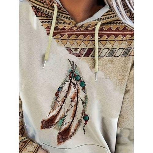 Kadın Uzun Kollu Kapşonlu Bağcıklı şardonlu Dalgıç Bluz