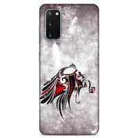 Lopard Samsung Galaxy S20 Uyumlu Kılıf Tattoo's (43) Thin Fit Kılıf Pipolu Kızılderili