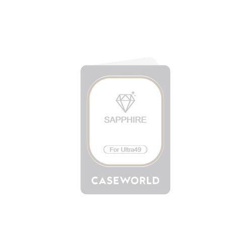 Apple Watch Ultra 49mm CaseWorld Alloy Serisi Safir Akıllı Saat Temperli Cam Ekran Koruyucu