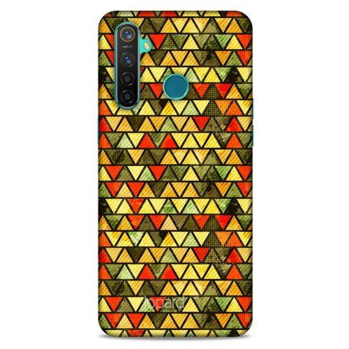 Oppo Realme 5 Pro Kılıf Pastel Renkler (46) Core Armor Kılıf Yeşil Sarı