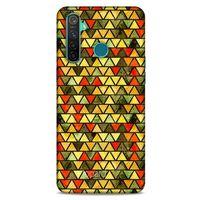 Oppo Realme 5 Pro Kılıf Pastel Renkler (46) Core Armor Kılıf Yeşil Sarı