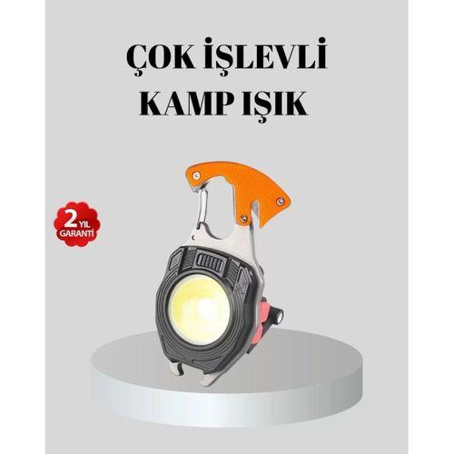 Çok Fonksiyonlu Anahtarlık Fener – Güçlü Led Işıklı, Şarjlı, Düdüklü Ve Tornavidalı Mini El Feneri