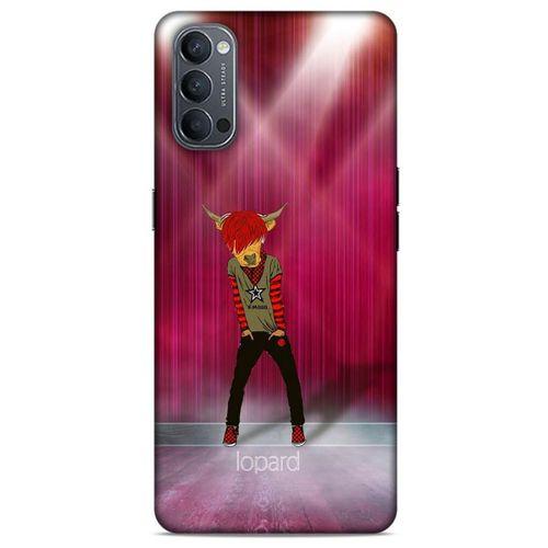 Oppo Reno 4 Kılıf FunnyMaX (27) Tasarımlı Kılıf Fuşya