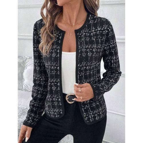 Kadın Uzun Kollu önü Açık şanel Kısa Hırka