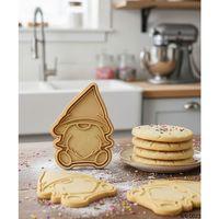 Sevimli Oturan Noel Cucesi Sekillendirici Kalip Kurabiye Hamur Kesici Seti