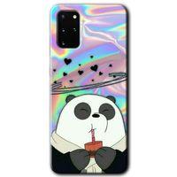 Galaxy S20 Plus Kılıf HD Desen Baskılı Arka Kapak - Milkshake Panda + Kırılmaz Cam
