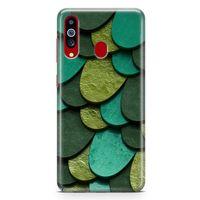 Samsung Galaxy A20s Kılıf Yeşilin 50 Tonu Arka Kapak Koruma Desenli Full Koruyucu