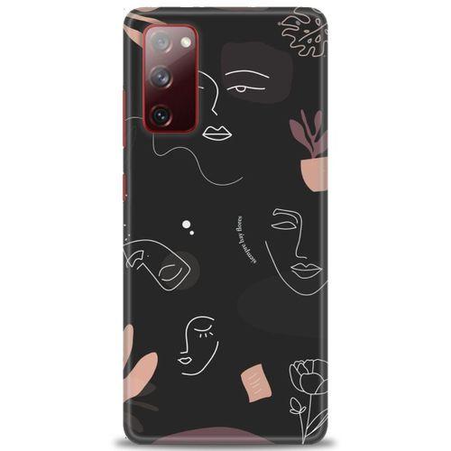 Samsung Galaxy S20 FE Kılıf HD Baskılı Kılıf - Siyah Silüet + Tam Ekran Koruyucu