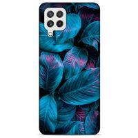 Samsung Galaxy A22 Uyumlu Kılıf Mavi Delisi (48) Bumper Kılıf Yaprak