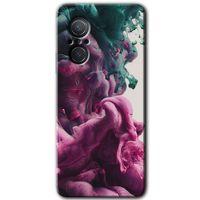 MRCİLETİSİM Huawei Nova 9 SE Kılıf HD Desen Baskılı Arka Kapak+Temperli Cam - Liquid Cloud