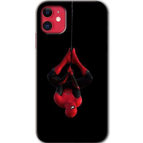 iPhone 11 Kılıf Baskılı Kapak - Örümcek Adam + 5D Tam Kaplayan Cam