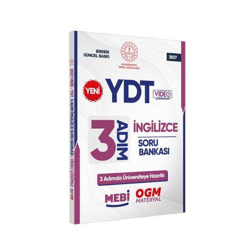 2027 YDT MEBİ-OGM 3 ADIM İngilizce Soru Bankası RENKLİ A4 Boyut Video Çözüm BASKI ÜCRETİ