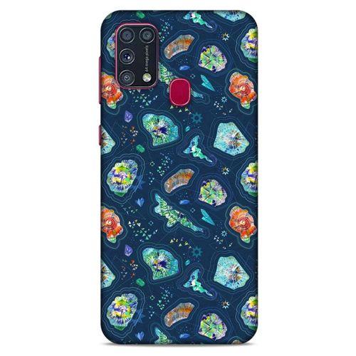Samsung Galaxy M31 Kılıf Baskılı Özel Seri Taşlı (45) Liquid Air Kılıf