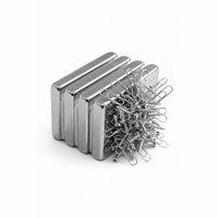 2 Adet 40x20x5mm Neodyum Magnet Güçlü N35 Mıknatıs Köşeli Nikel Kaplama