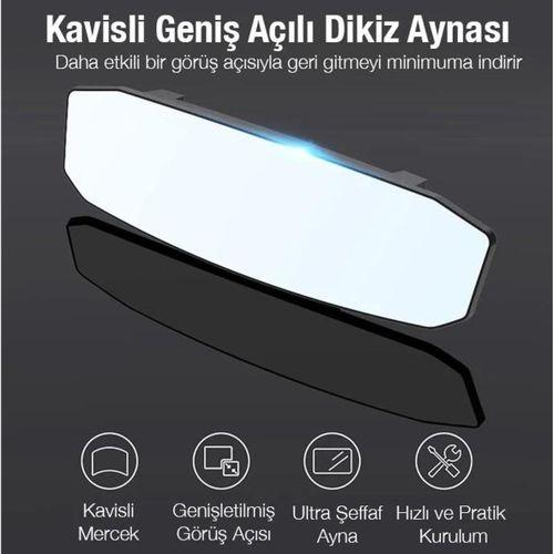 Zhltools SD-2415 Kavisli Dışbükey Geniş Açılı Araç Dikiz Aynası 299x90mm
