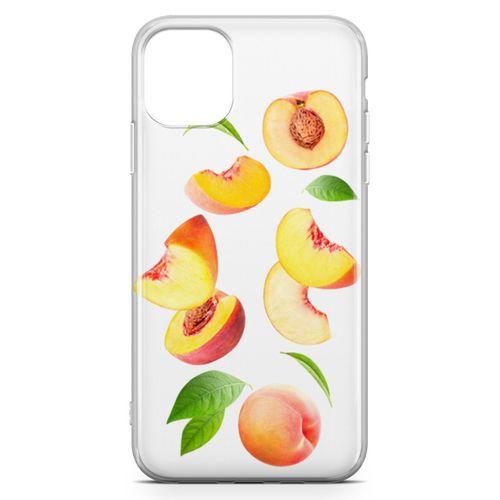 Apple iPhone 11 Pro Max Kılıf Şeftali Suyu Arka Kapak Koruma Desenli Full Koruyucu