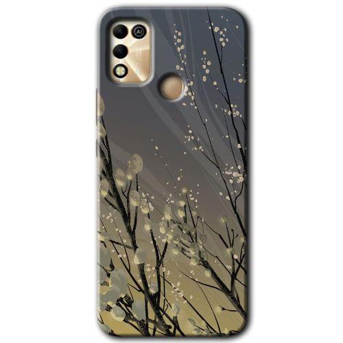 İnfinix Hot 11 Play Kılıf HD Desen Baskılı Arka Kapak - Branches Flowers