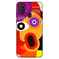 Lopard Samsung Galaxy M21 Uyumlu Kılıf Soyut Sanat (12) Desenli Koruyucu Silikon