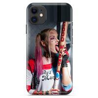 Apple iPhone 13 Uyumlu Kılıf Harley Quinn (23) Ultra Koruma Kılıfı Kırmızı-menekşe