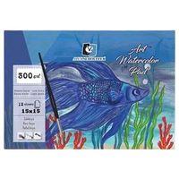 ALEX ART SPİRALLİ SULUBOYA DEFTERİ (15 * 15 cm)  300 gram  12 Yaprak (ALEX-3954)