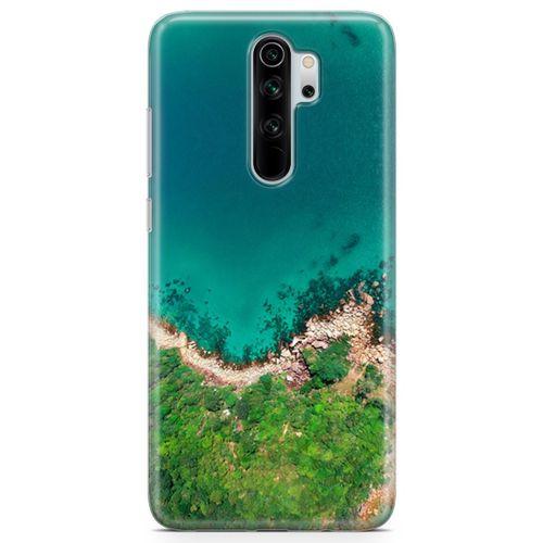 Xiaomi Redmi Note 8 Pro Kılıf Mavi Tur Arka Kapak Koruma Desenli Full Koruyucu