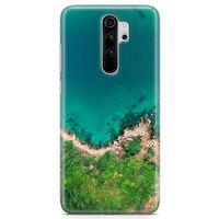 Xiaomi Redmi Note 8 Pro Kılıf Mavi Tur Arka Kapak Koruma Desenli Full Koruyucu