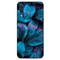 Samsung Galaxy A50 Uyumlu Kılıf Mavi Delisi (48) Bumper Kılıf Yaprak