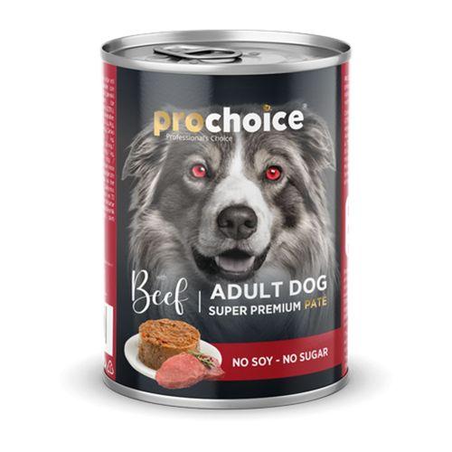 Prochoice Yetişkin Köpekler İçin, Sığır Etli Ve Pirinçli Ezme Konserve 12x400 gr