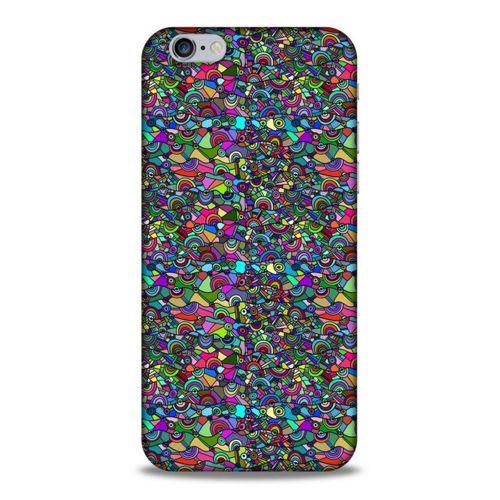 Lopard Apple Iphone 6S Uyumlu Kılıf Soyut Sanat (31) Baskılı TPU Kılıf