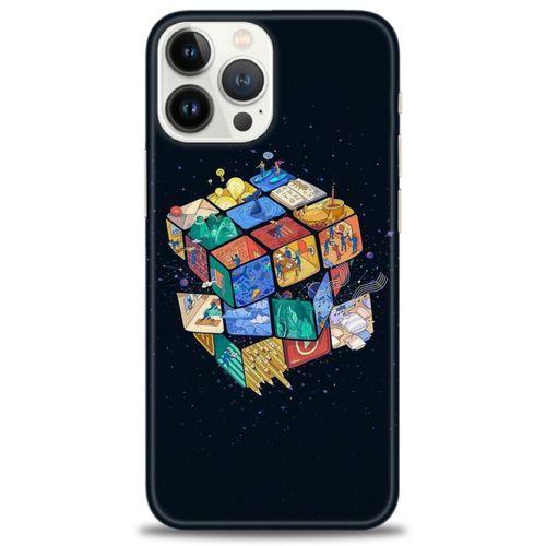 iPhone 13 Pro Max Kılıf HD Baskılı Kılıf - Küplerdeki İnsanlar + Tam Ekran Koruyucu