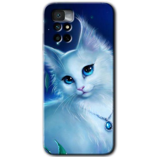 Redmi Note 11 4G Kılıf HD Desen Baskılı Arka Kapak - Cat Glance + Kırılmaz Cam