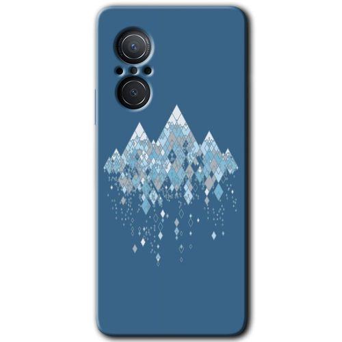 Potkal Hediye Fabrikası Huawei Nova 9 SE Kılıf HD Desen Baskılı Arka Kapak - Yarım Mermer