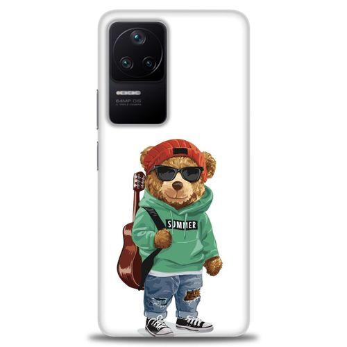 Xiaomi Poco F4 Kılıf HD Baskılı Kılıf - Teddy Bear + Tam Ekran Koruyucu